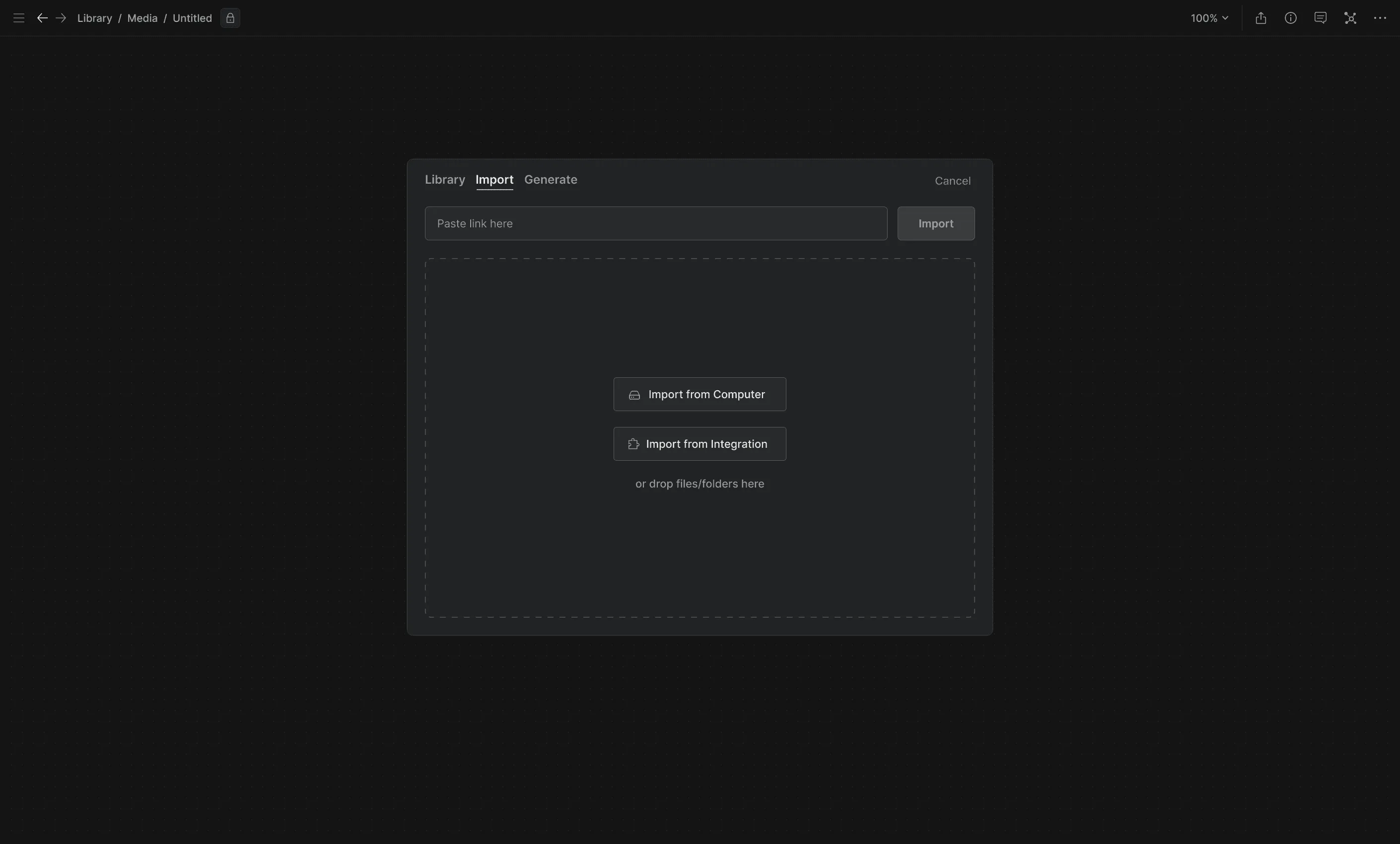 Hyperflow Canvas screen