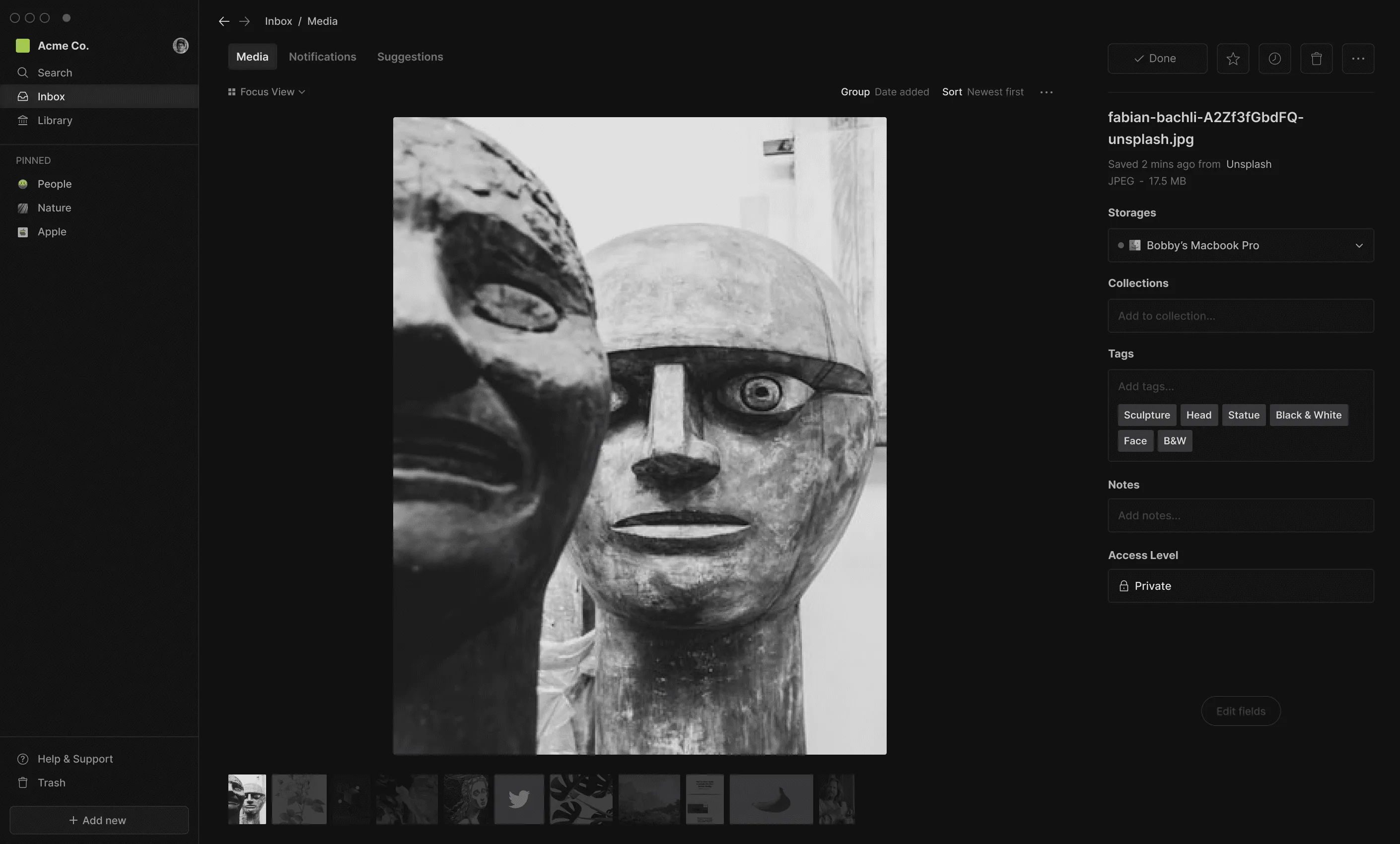 Hyperflow Library screen