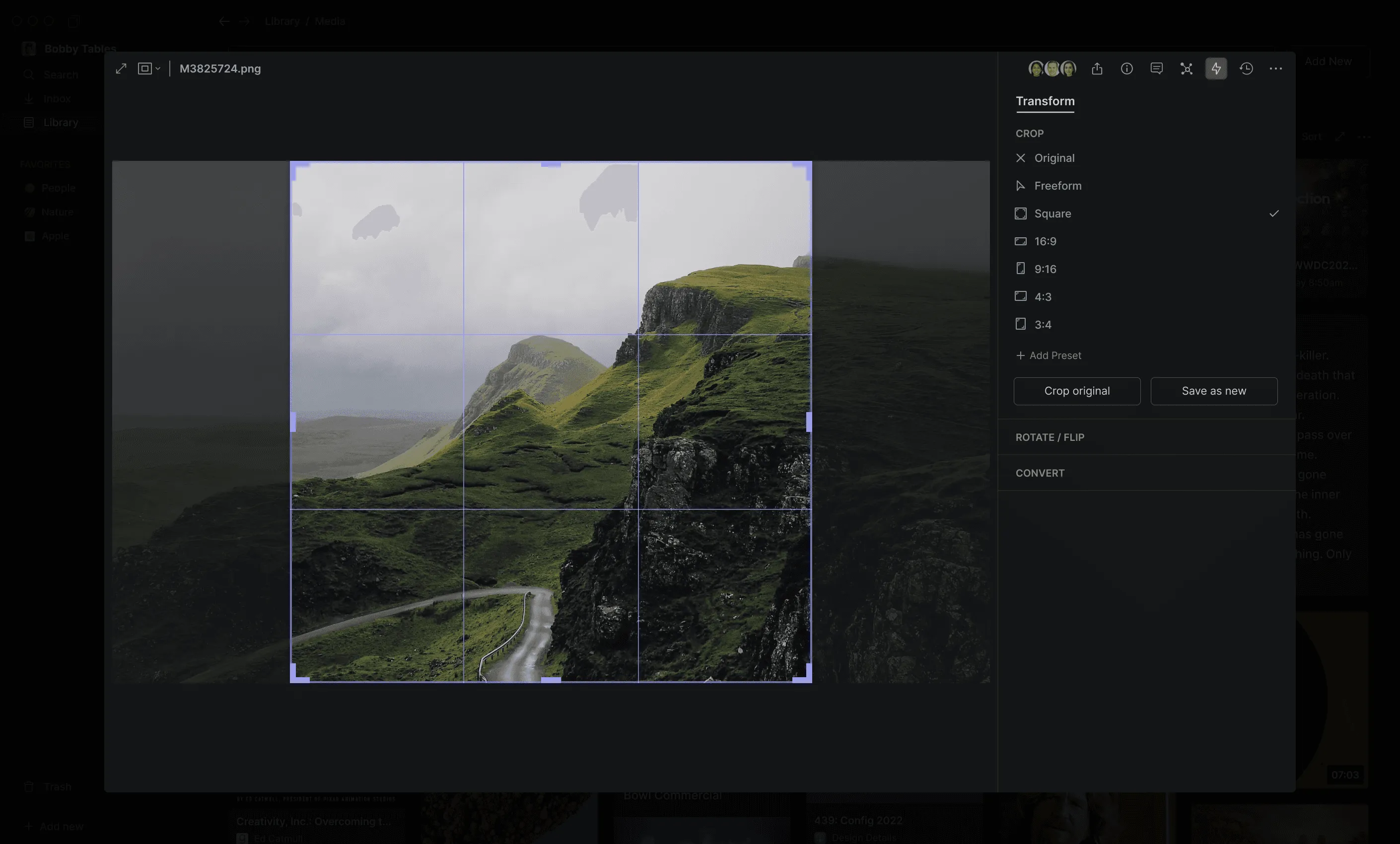 Hyperflow Library screen
