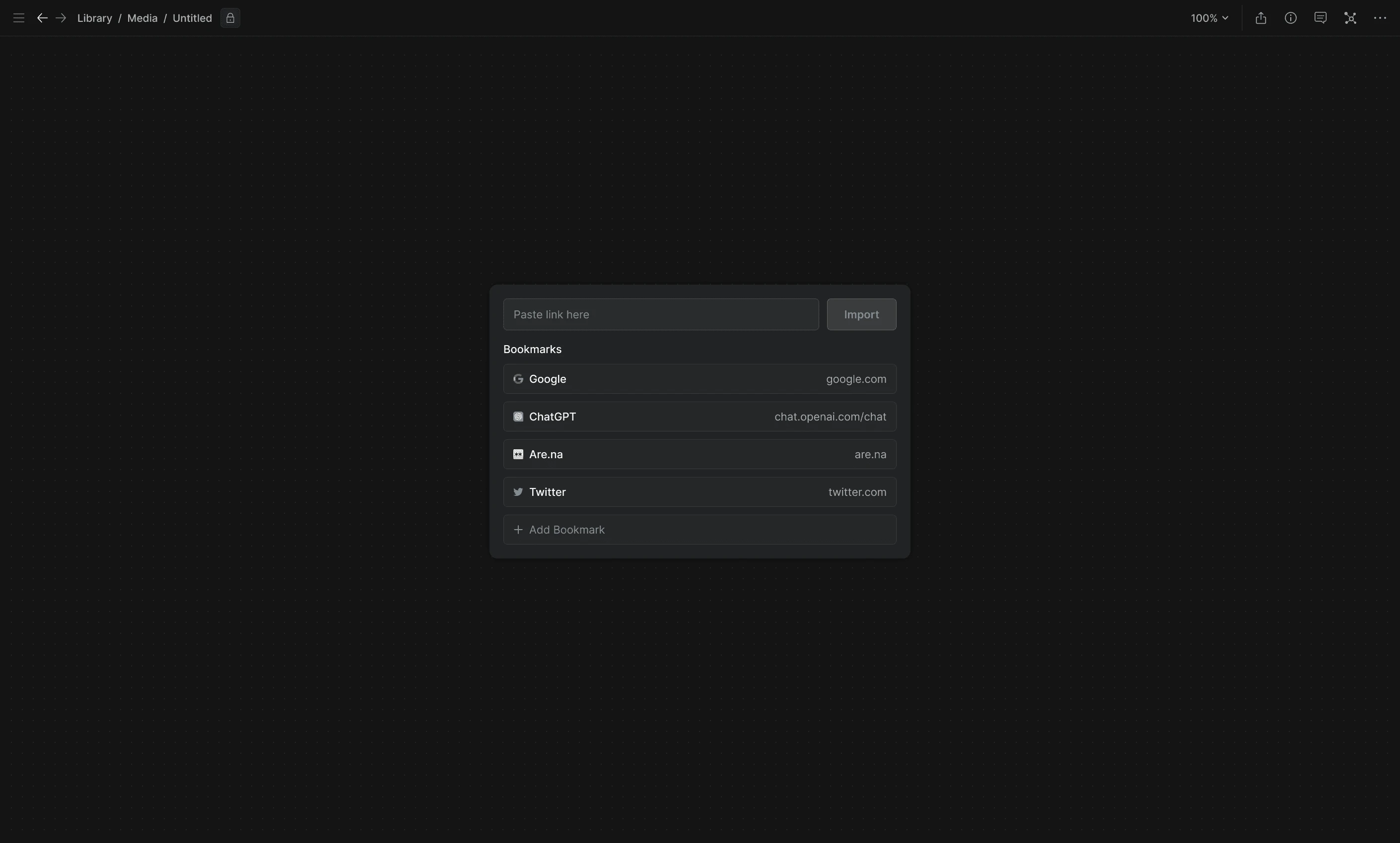 Hyperflow Canvas screen
