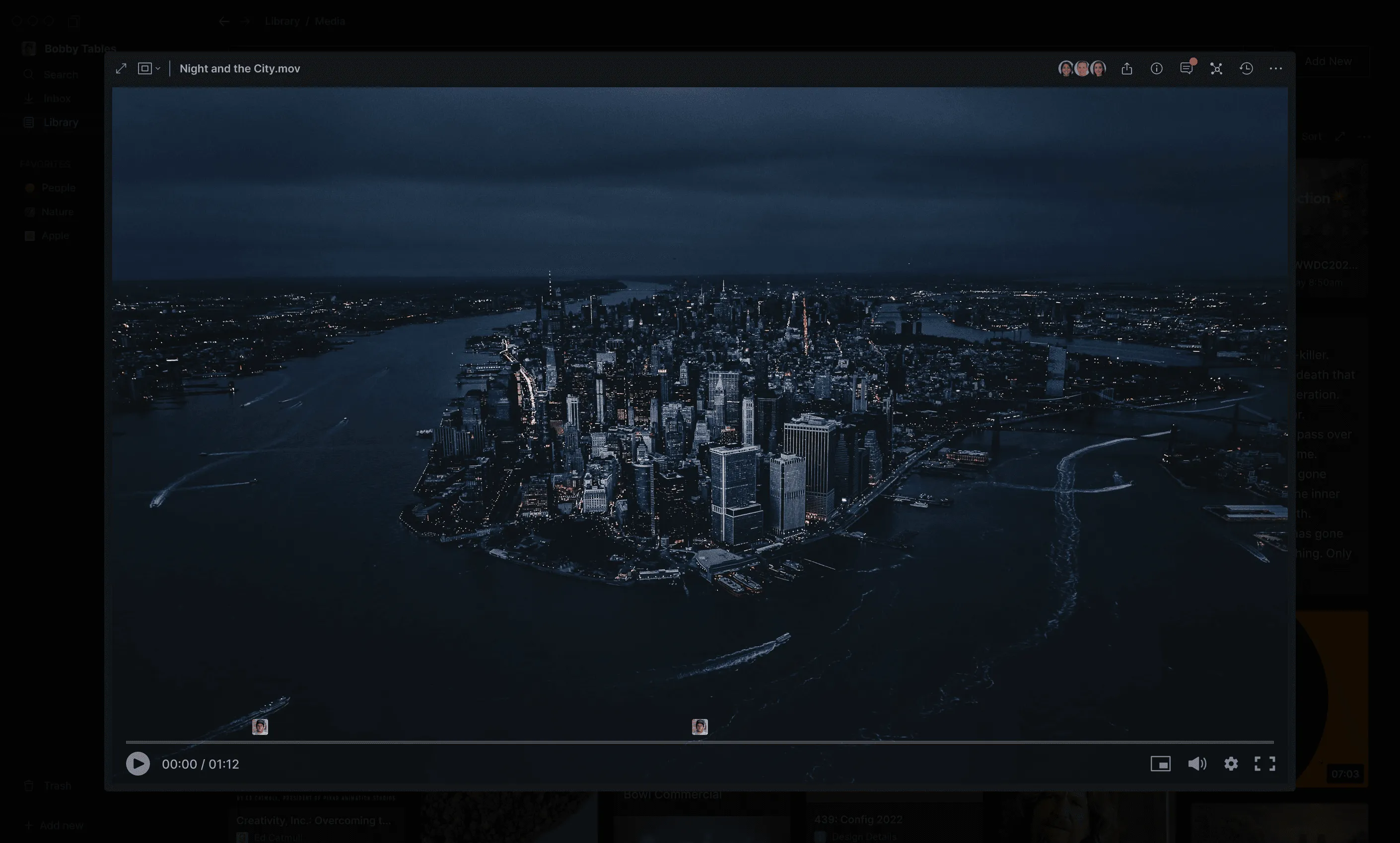 Hyperflow Library screen