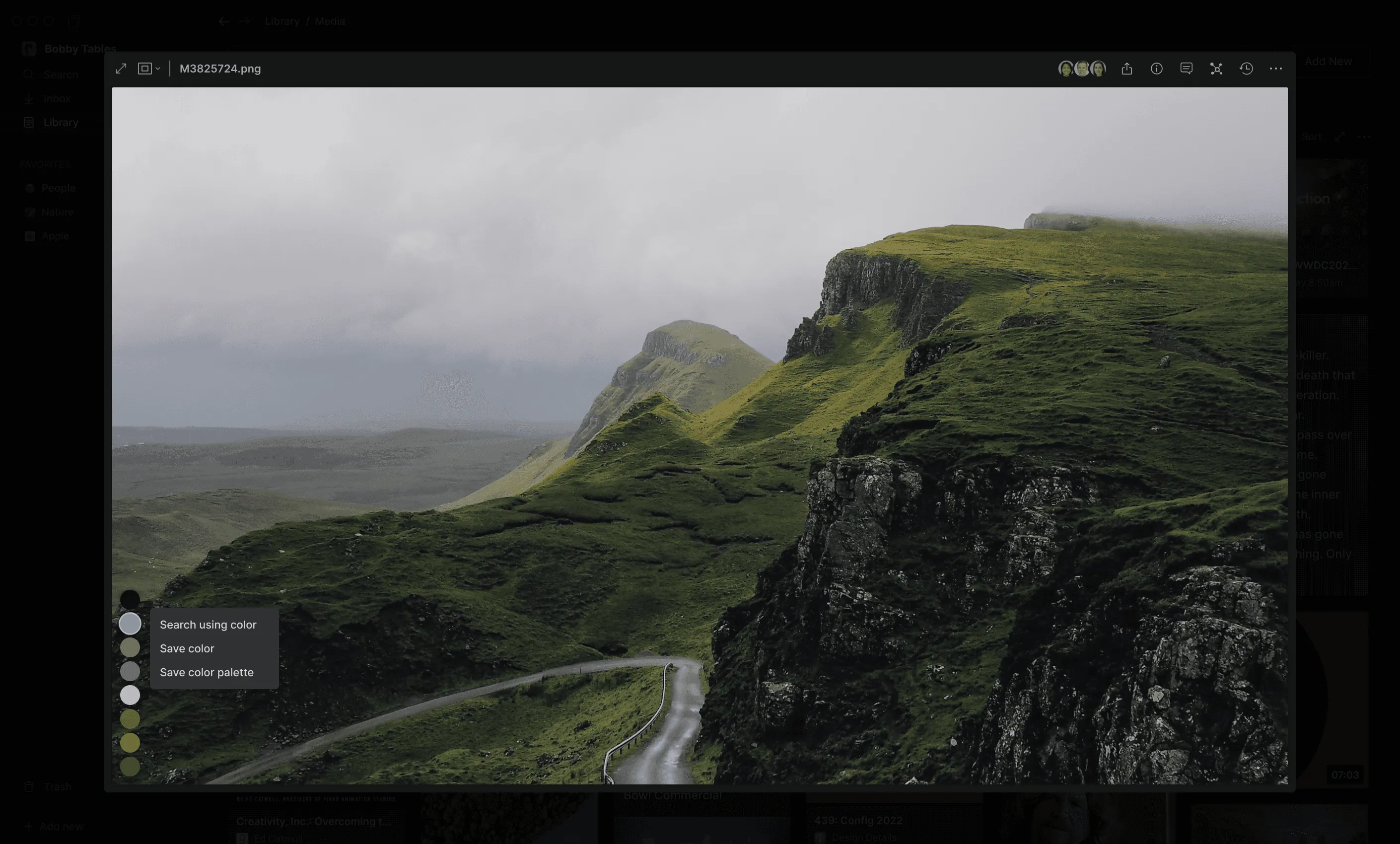 Hyperflow Library screen