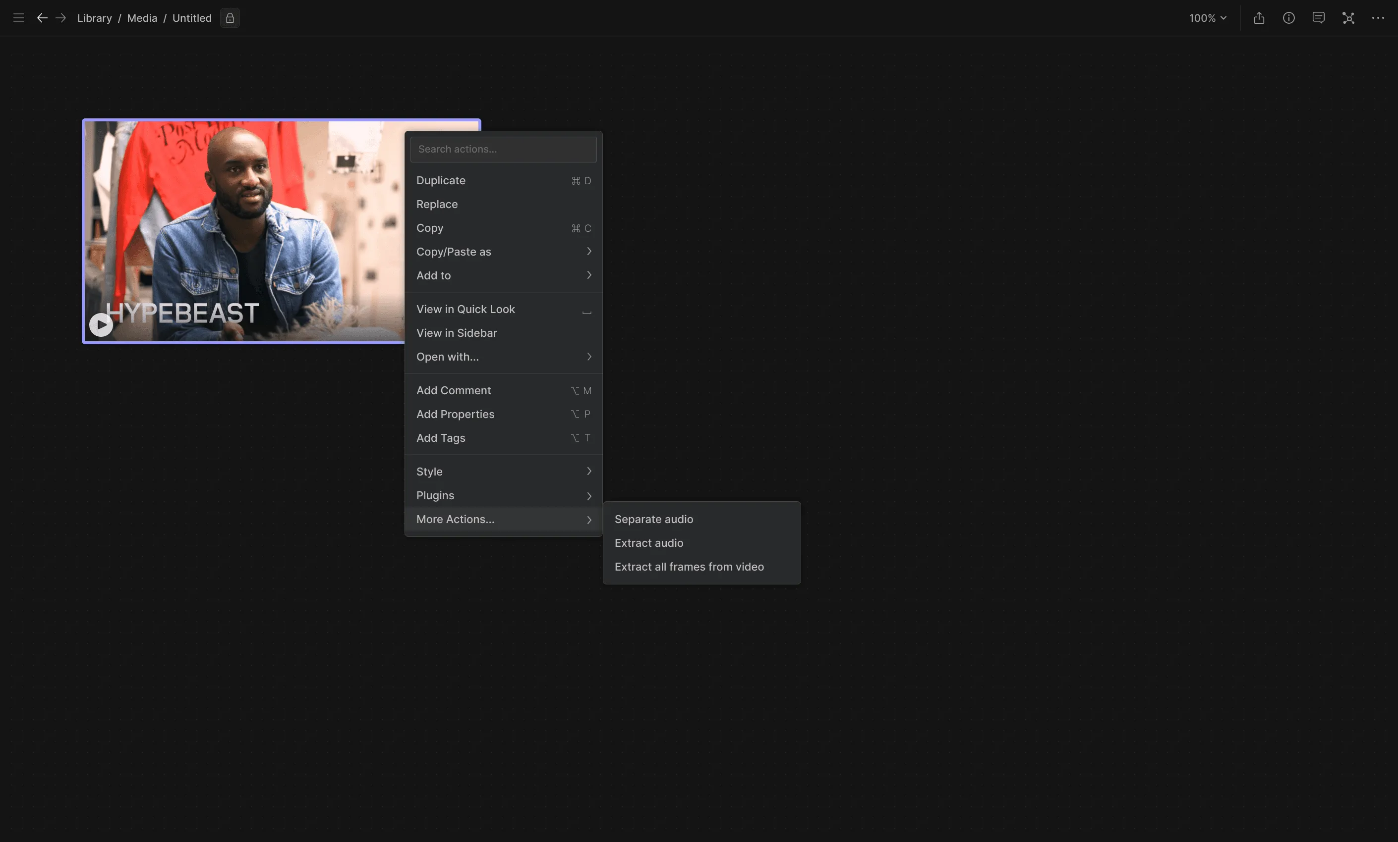 Hyperflow Canvas screen