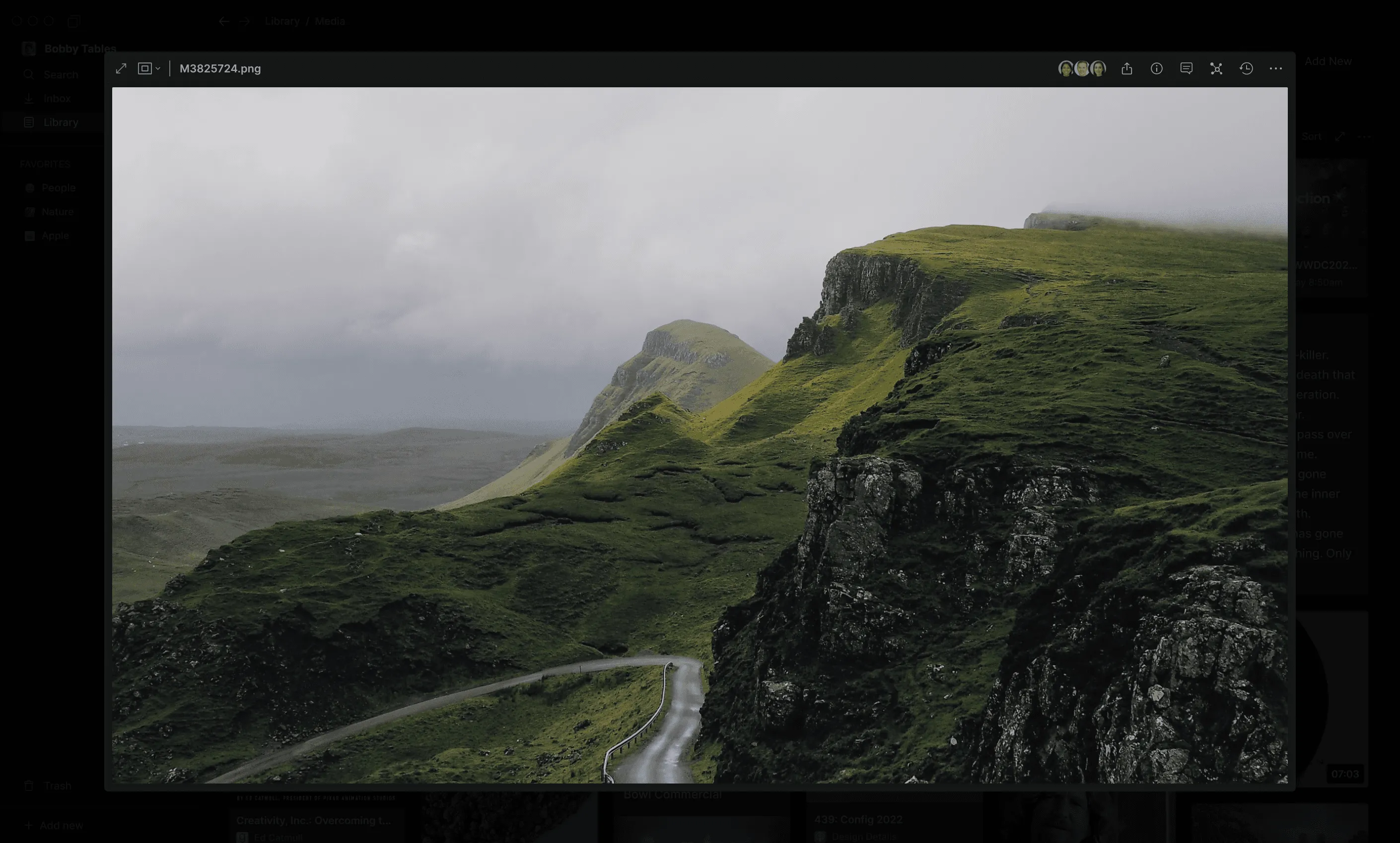 Hyperflow Library screen