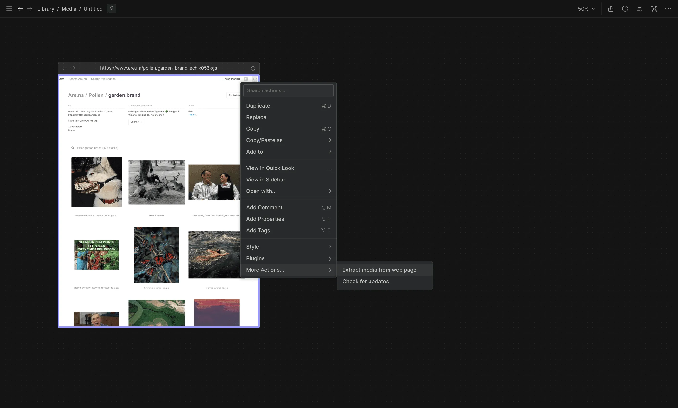 Hyperflow Canvas screen