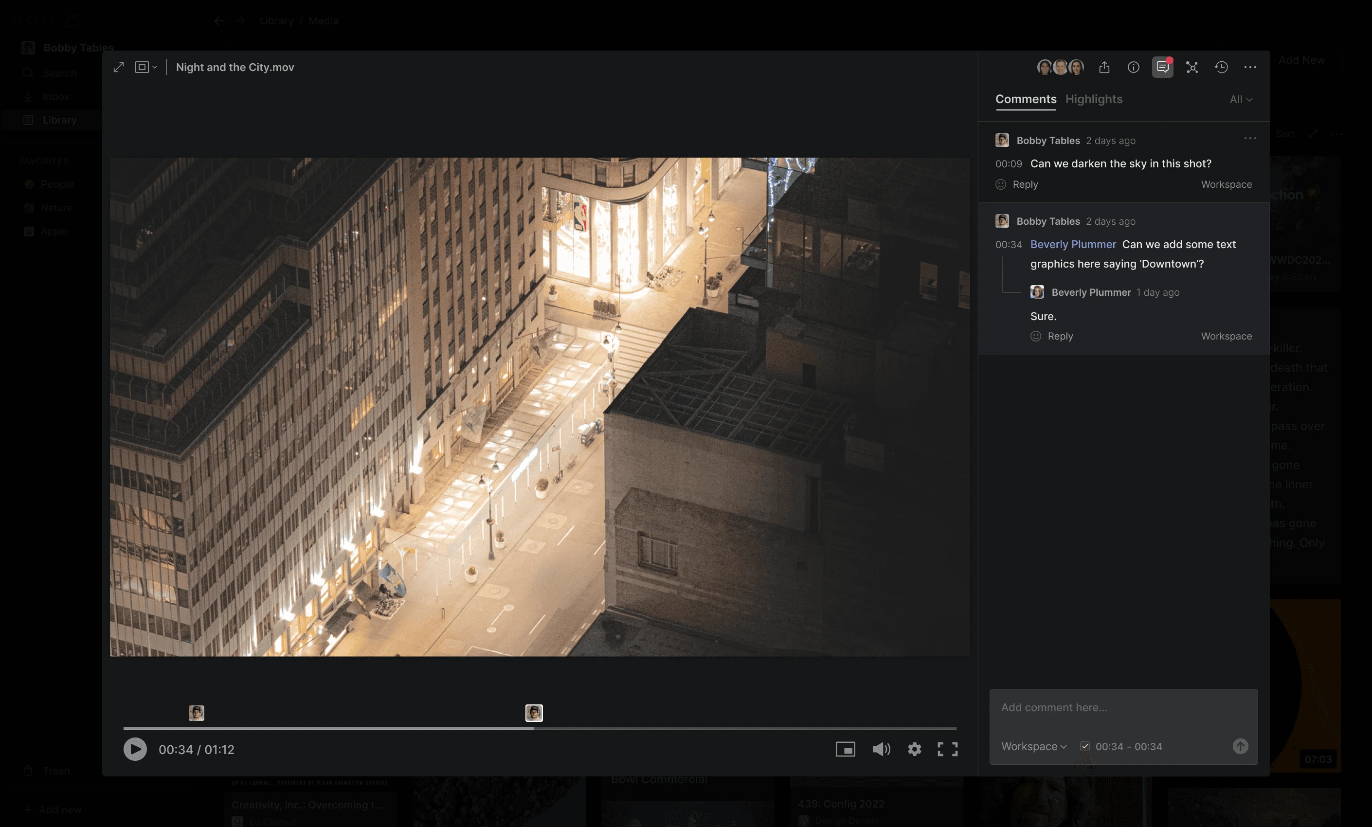 Hyperflow Library screen