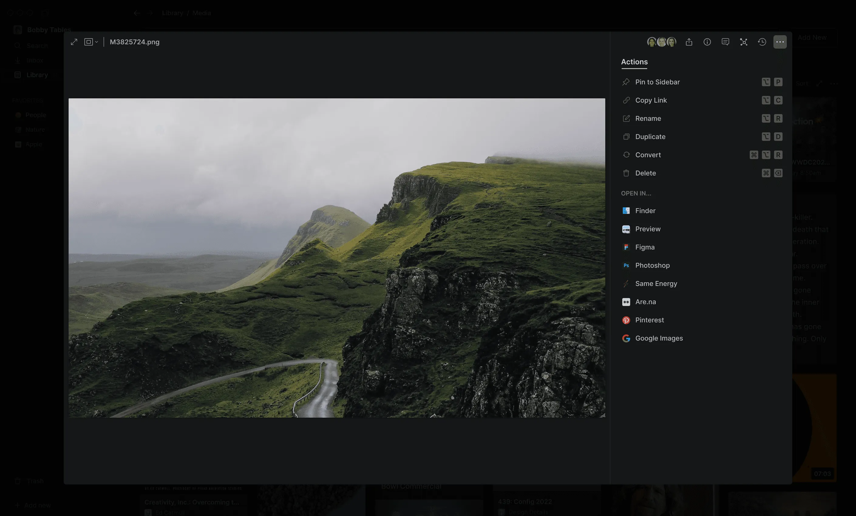 Hyperflow Library screen