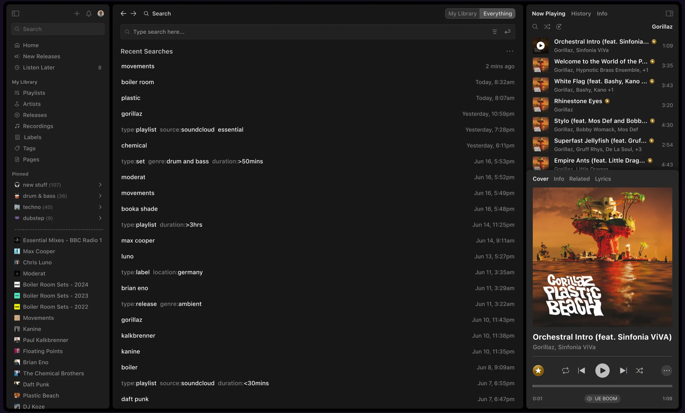 Overtone Desktop screen