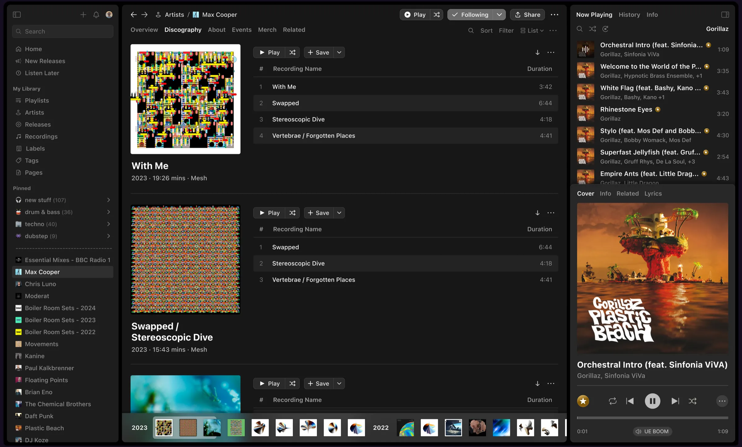 Overtone Desktop screen